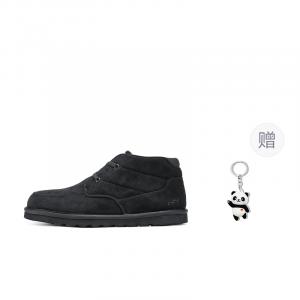 Мужские повседневные кроссовки Mid Top USA черные Skechers, черный+Giveaway (Panda Charm)