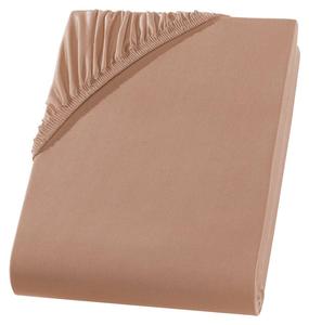 Простыня на резинке Hometex Premium Textiles Boxspringbett 180-200x220, светло-коричневый