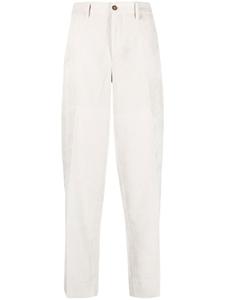 Вельветовые брюки прямого кроя Briglia 1949, нейтральный цвет