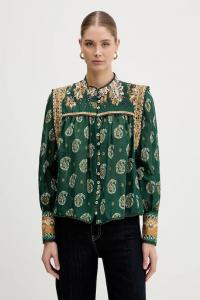 Хлопковая рубашка Farm Rio, зеленый