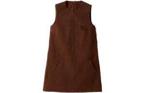 Платье без рукавов женское, какао-коричневого цвета Miu Miu
