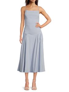 Платье миди с расклешенными вставками WeWoreWhat, цвет Powder Blue