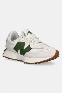 Кожаные кроссовки 327 New Balance, бежевый