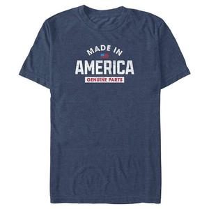 Футболка Big & Tall Made In America с рисунком из оригинальных деталей, цвет Navy Heather