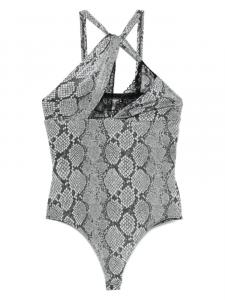 Асимметричный боди Coperni, серый