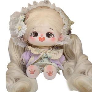 Плюшевая кукла Platinum Chestnut Iris Garden Dolls высота 12 см длина 22 см COTTON PLANET