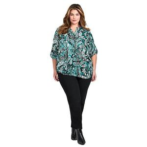 Блузка Madeline с коротким рукавом для женщин plus size Avenue