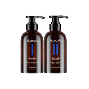 Имбирный шампунь и кондиционер для объема, восстановление и контроль жирности 300мл*2 FicceCode