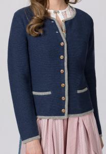 Кардиган Stockerpoint CARO, Nachtblau-Grau/Blue