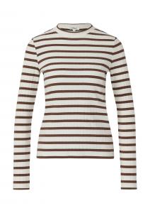 s.Oliver Лонгслив в темно-коричневом цвете