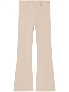 Брюки bootcut Courrèges, бежевый