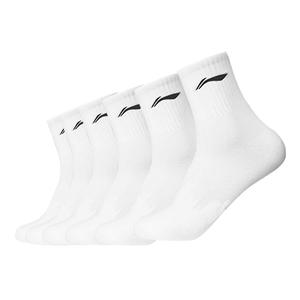 Носки до середины икры унисекс 6 пар LINING, белый