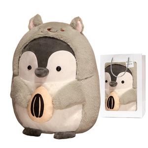 Плюшевая игрушка пингвин с семечками подсолнуха 25см/35см/45см высота Whoops