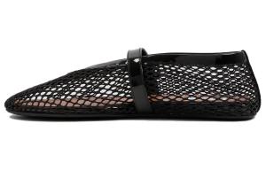 Алаиа Балетки с сетчатым узором Алаиа, черные