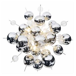 Подвесной светильник Näve Explosion II, зеркальное стекло / нержавеющая сталь - 10 ламп