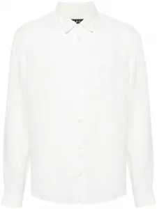 Рубашка Cassel с вышитым логотипом A.P.C., белый