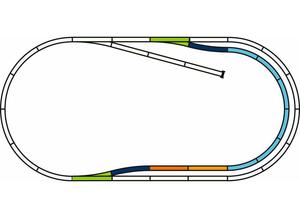 Комплект гусениц A-Gleis с балластом - PIKO 55321