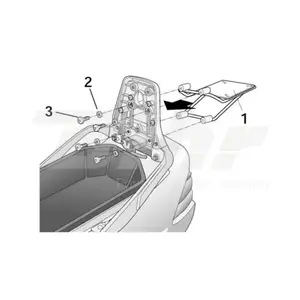 Крепление для верхнего кофра top master SHAD