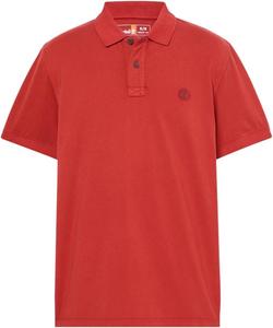 Мужская поло-рубашка Timberland с коротким рукавом, с эффектом потертости