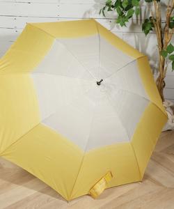 Двухцветный акварельный длинный зонт