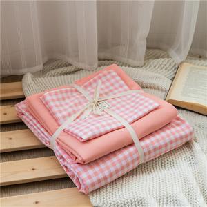 Muji Комплект постельного белья из 4 предметов (простыня 150 см, пододеяльник 200х230 см), стиль Yuxiaoge, японский стиль, ткань из чистого хлопка