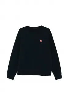 Толстовка с нашивкой-логотипом Moncler, синий