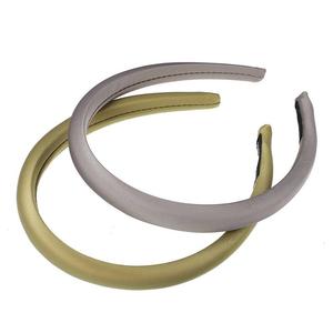 2 шт., однотонные простые шелковые повязки на голову, аксессуары для волос для женщин, 0,59 дюйма Unique Bargains, цвет Grey Green