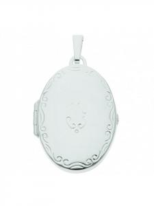 Adeliás Женский кулон-медальон из серебра 925 пробы