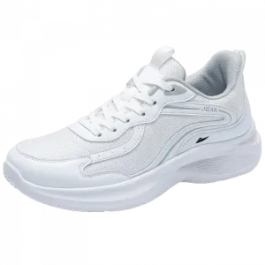 Kuding Амортизирующие, противоскользящие, износостойкие, дышащие, с полным покрытием, легкие беговые кроссовки для мужчин - белые, осенняя коллекция, цвет White, Autumn Edition