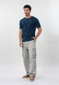 2 базовые футболки в комплекте Pier One, Grey Melange/Navy Melange