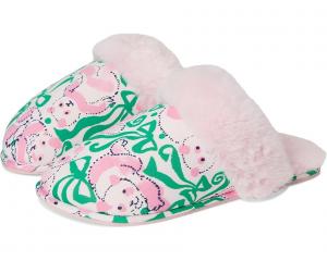 Женские тапочки Lilly Pulitzer Plush Clara, Pink Quartz Panda N Bows