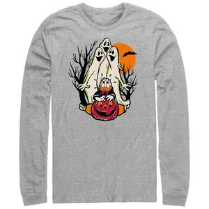 Мужская футболка с рисунком Disney 100 Donald Duck Scared Of Ghosts, цвет Athletic Heather