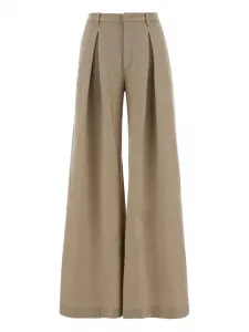 Брюки из шерсти с защипами The Andamane, нейтральный