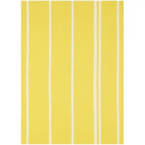 Полотенце кухонное лепное «Полоски», (комплект, 3 шт.), жаккардового полосатого переплетения Stuco, цвет sonnengelb/weiß