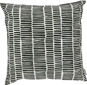 Подушка для улицы Bliss белая черная 45x45 см Schöner-Leben