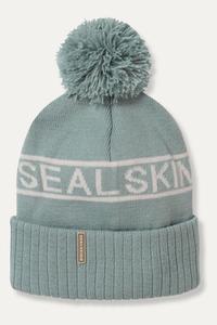 Синяя водонепроницаемая шапка с помпоном Heacham для холодной погоды SEALSKINZ, серый