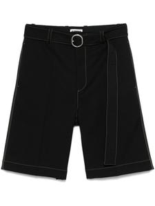 Шорты с поясом Jil Sander, черный