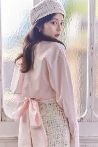 Рубашка с многослойной лентой на спине Rienda, цвет Pnk