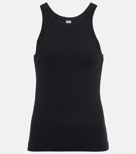Майка из смесового хлопкового джерси TOTEME, черный
