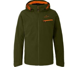 BERGSON Куртка-дождевик с легкой подкладкой, водонепроницаемость 20 000 мм водяного столба, зеленая