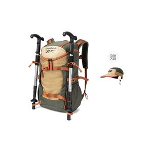 Reebok Рюкзак из ткани Regular Unisex цвета хаки зеленый/Jasper/Обсидиан черный