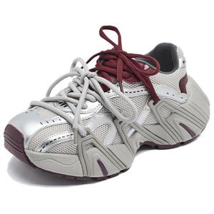 DAPHNE Низкие массивные кроссовки женские серебристо-красные, цвет Silver Red