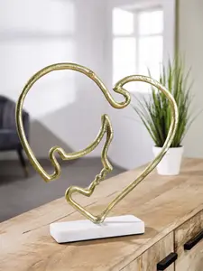 Предмет настенного декора GILDE "Скульптура Современное лицо" 39х40х7,5 см, цвет goldfarben