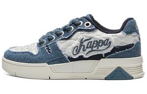 Прочные легкие дышащие низкие скейтерские кроссовки унисекс Heron Feather White Kappa, Sky Blue/Heron Feather White