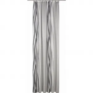 Штора Brooklyn с присборенной лентой, 1 шт. Wirth, серый