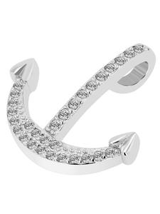 Adeliás Женский кулон из серебра 925 пробы с кубическим цирконием в серебряной оправе