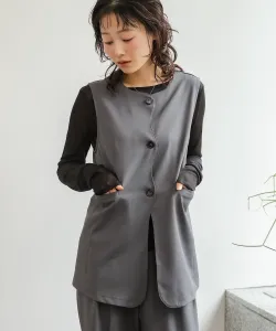 Жилет с волнообразным рисунком