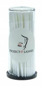 Микроцилиндрические аппликаторы для ресниц, тюбик, 100 штук Project Lashes