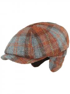 Шапка с защитой ушей коричневого цвета BREITER