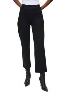 Черные вязаные прямые брюки на резинке Joseph Ribkoff